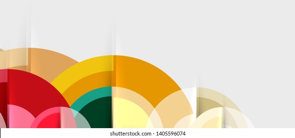 Abstrakter Hintergrund Geometrisches Design - Kreise, moderne Geschäftsvorlage