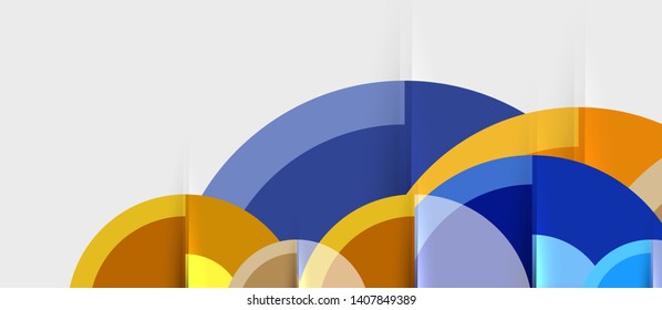 Abstrakter Hintergrund Geometrisches Design - Kreise, moderne Geschäftsvorlage