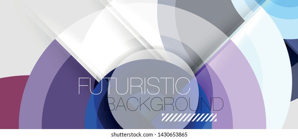Abstrakter Hintergrund Geometrisches Design - Kreise, moderne Geschäftsvorlage