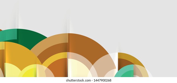 Fondo abstracto de diseño geométrico - círculos, plantilla de negocio moderna