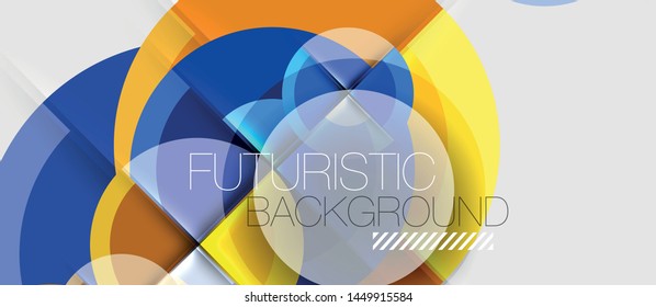 Abstrakter Hintergrund Geometrisches Design - Kreise, moderne Geschäftsvorlage
