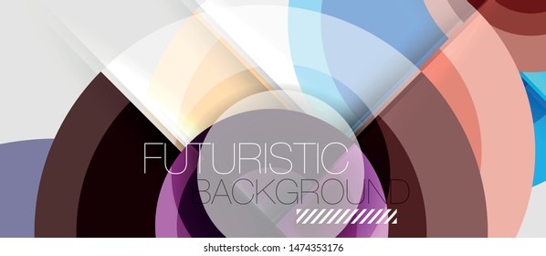Abstrakter Hintergrund Geometrisches Design - Kreise, moderne Geschäftsvorlage