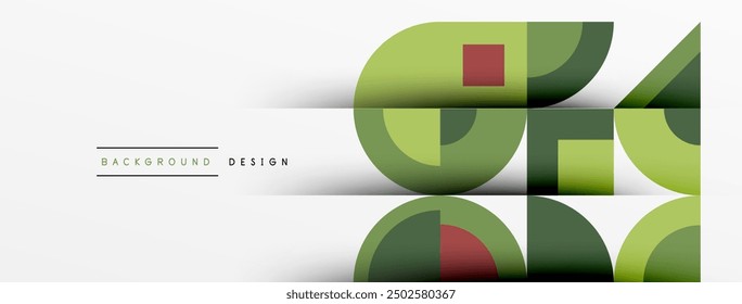 Geometrisches Design abstrakter Hintergrund - Kreise Quadrate