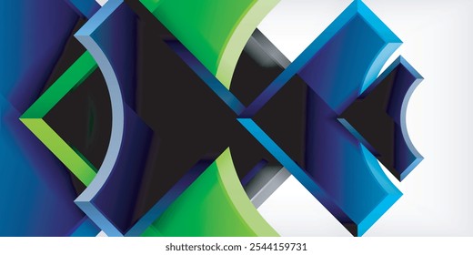 Fondo abstracto de diseño geométrico - círculos y triángulos