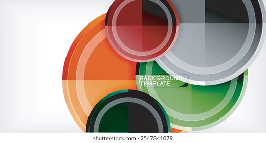 Geometric design abstract background - circles