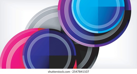 Geometric design abstract background - circles