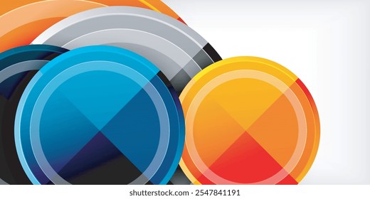 Geometric design abstract background - circles