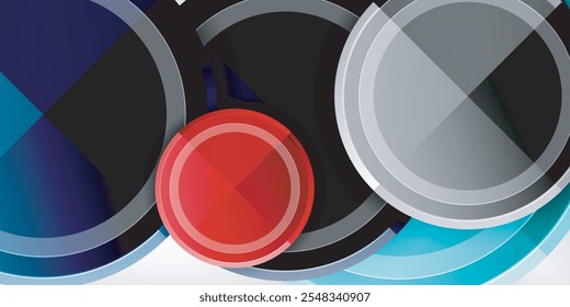 Geometric design abstract background - circles