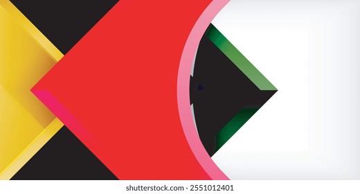 Geometric design abstract background - circles and triangles