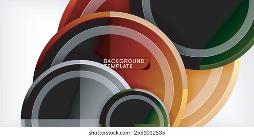 Geometric design abstract background - circles