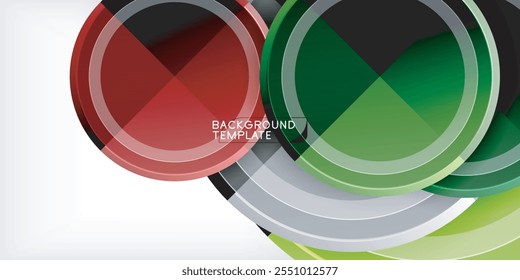 Plano de fundo abstrato de design geométrico - círculos