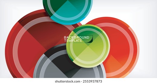 Geometric design abstract background - circles