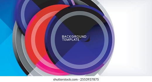 Geometric design abstract background - circles