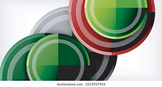 Geometric design abstract background - circles