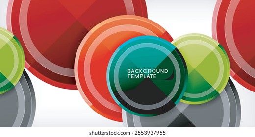 Geometric design abstract background - circles
