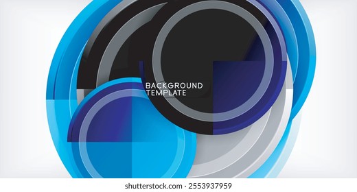 Geometric design abstract background - circles