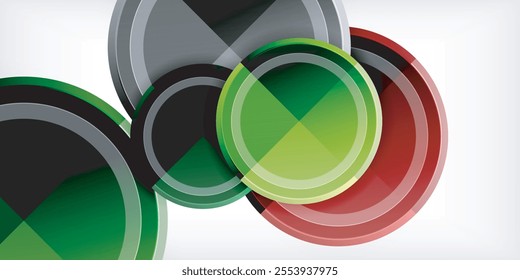 Geometric design abstract background - circles