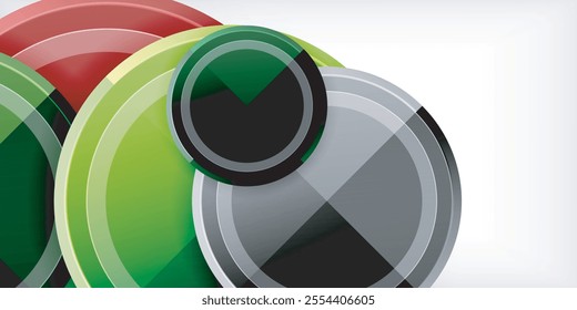 Geometric design abstract background - circles