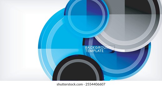 Geometric design abstract background - circles
