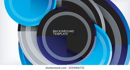 Geometric design abstract background - circles