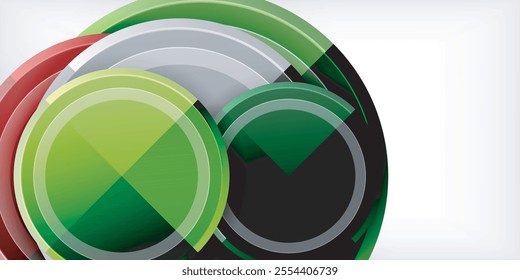 Geometric design abstract background - circles