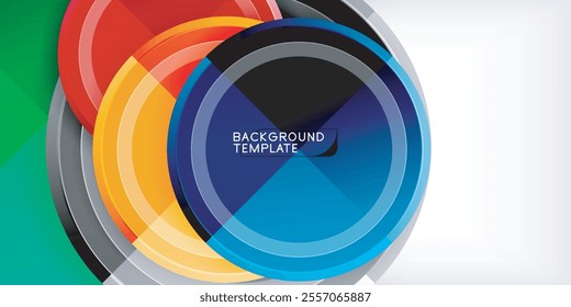 Geometric design abstract background - circles