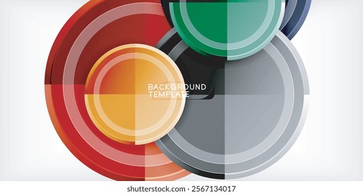 Geometric design abstract background - circles