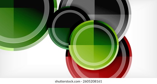 Geometric design abstract background - circles