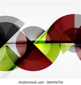Geometric design abstract background - circles