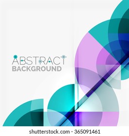 Geometric design abstract background - circles