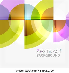 Geometric design abstract background - circles