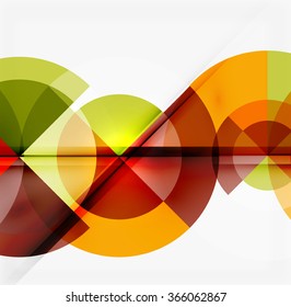 Geometric design abstract background - circles