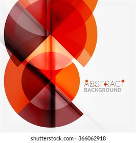 Geometric design abstract background - circles