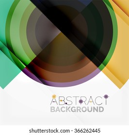 Geometric design abstract background - circles