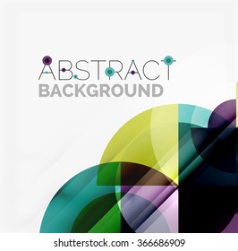Fondo abstracto de diseño geométrico - círculos
