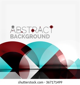 Geometric design abstract background - circles