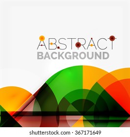 Geometric design abstract background - circles