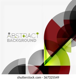 Fondo abstracto de diseño geométrico - círculos