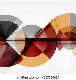 Fondo abstracto de diseño geométrico - círculos