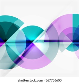 Geometric design abstract background - circles