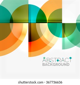 Fondo abstracto de diseño geométrico - círculos