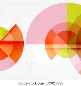 Fondo abstracto de diseño geométrico - círculos