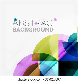 Geometric design abstract background - circles