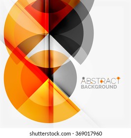 Fondo abstracto de diseño geométrico - círculos