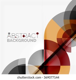 Geometric design abstract background - circles