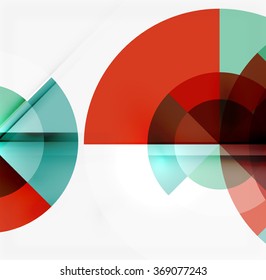 Geometric design abstract background - circles