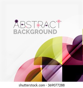 Geometric design abstract background - circles
