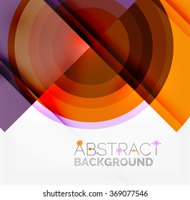 Fondo abstracto de diseño geométrico - círculos