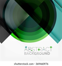 Geometric design abstract background - circles