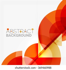 Geometric design abstract background - circles
